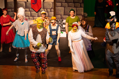 a performance of Shrek the musical